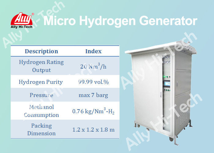 20 Nm3 / H Micro Hydro Generator , Durable Industrial Hydrogen Generator