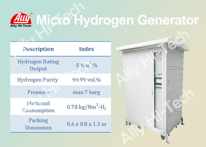 Portable Micro Hydro Generator , 5 Nm3 / H Hydrogen Purification Unit